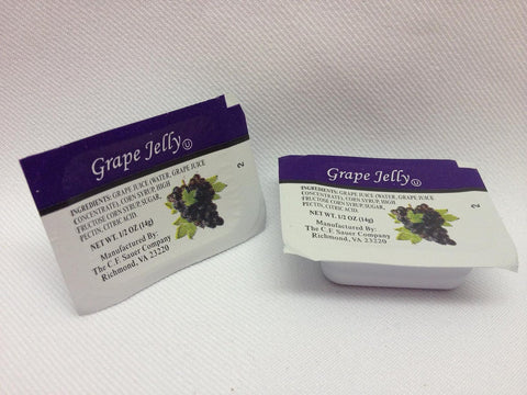 Sauers Grape Jelly, 0.5 Ounce -- 200 per case.
