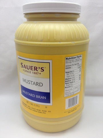 C.F. Sauer Foods Mustard With Bran, 1 Gallon -- 4 per case.