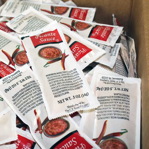 C.F. Sauer Foods Picante Sauce, 0.5 Ounce -- 200 per case.