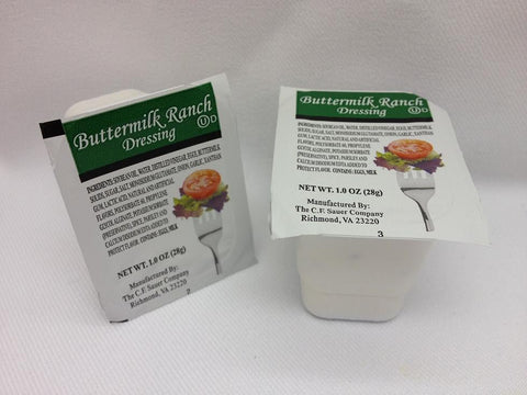 Sauer Buttermilk Ranch Dressing, 1 Ounce -- 100 per case.