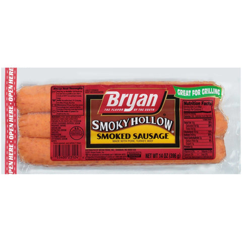 Bryan Smoked Sausage Rope, 14 Ounce -- 12 per case.