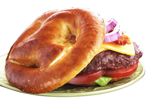 J and J Snack Roll Gourmet Giant Sliced Pretzel -- 80 per case.