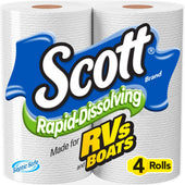 Scott Rapid Dissolve Double Roll Toilet Paper, 924 count per pack -- 12 per case.