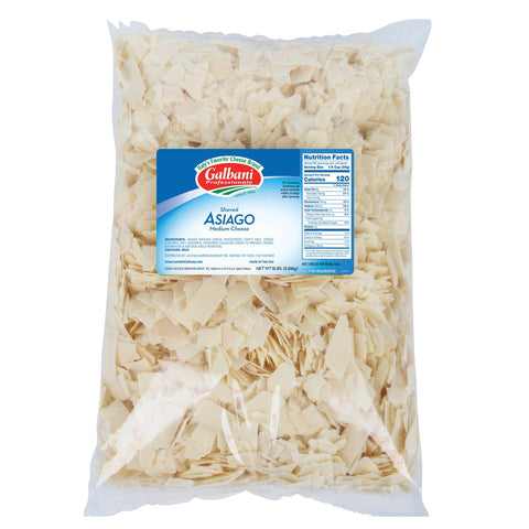 Galbani Professionale Shaved Medium Asiago Cheese, 5 Pound -- 2 per case.
