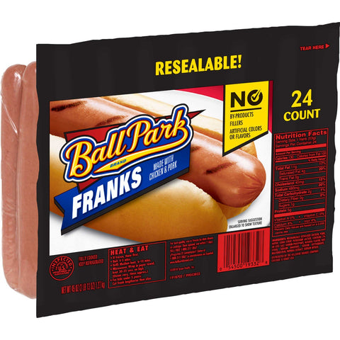 Ball Park Franks, 45 Ounce -- 9 per case.
