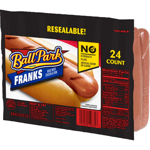 Ball Park Franks, 45 Ounce -- 9 per case.