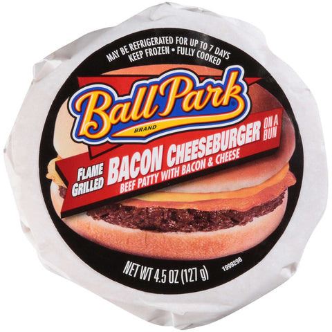 Ball Park Bacon Cheeseburger Sandwich, 4.5 Ounce -- 12 per case.