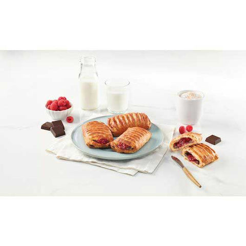Bridor Raspberry Chocolate Butter Danish, 3.2 Ounce -- 40 per case
