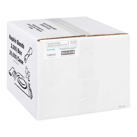 Lapaco Kelly Green Napkin Band, 1.5 x 4.5 inch -- 20000 per case.