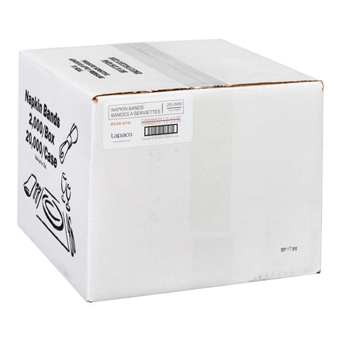 Lapaco Cinnamon Napkin Band, 1.5 x 4.25 inch, 2000 count per pack -- 10 per case.
