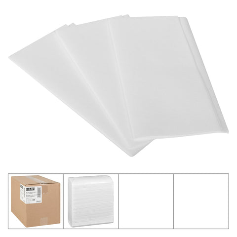 Lapaco Nu Linen Airlaid Large White Dinner Napkin, 16 1/2 x 17 inch -- 300 per case.