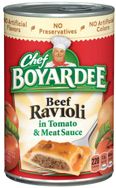 Chef Boyardee Entree Beef Ravioli, 40 Ounce -- 12 per case