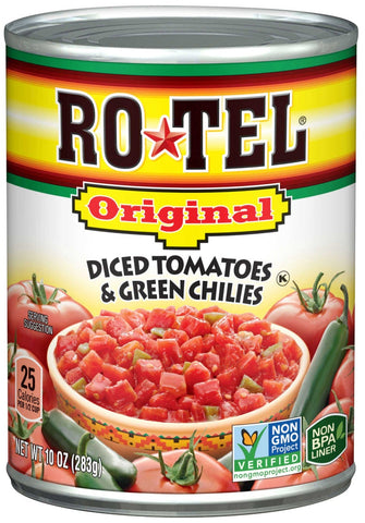 Ro Tel Diced Tomatoes and Green Chilies , 10 Ounce Can -- 12 per case