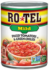 Ro Tel Mild Diced Tomatoes and Green Chilies, 10 Ounce Can -- 12 per case