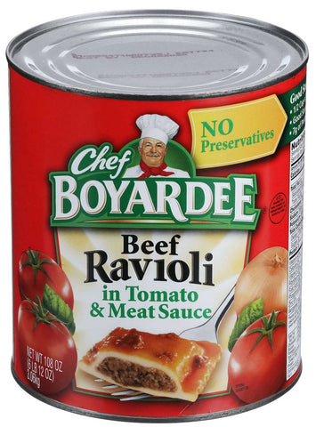 Chef Boyardee Beef Ravioli in Meat Sauce, 108 Ounce -- 6 per case