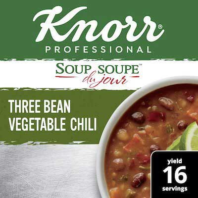 Knorr Professional Soup Du Jour Three Bean Vegetable Chili, 28.2 Ounce -- 4 per case
