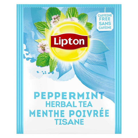 Lipton Peppermint Enveloped Hot Tea Bags, 28 count -- 6 per case