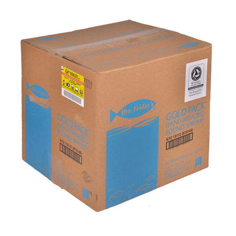King and Prince Mrs.Fridays Breaded Round Shrimp - U/12, 2.5 Pound -- 6 per case.