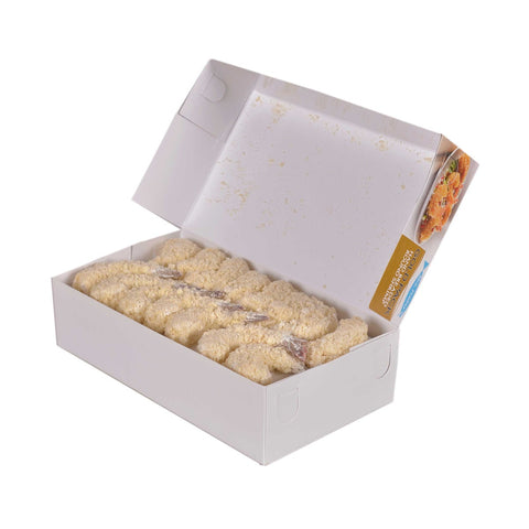 King and Prince Mrs.Fridays Breaded Round Shrimp - 16/20, 2.5 Pound -- 6 per case.