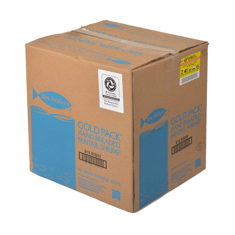 King and Prince Mrs.Fridays Breaded Fantail Shrimp - U/15, 2.5 Pound -- 6 per case.