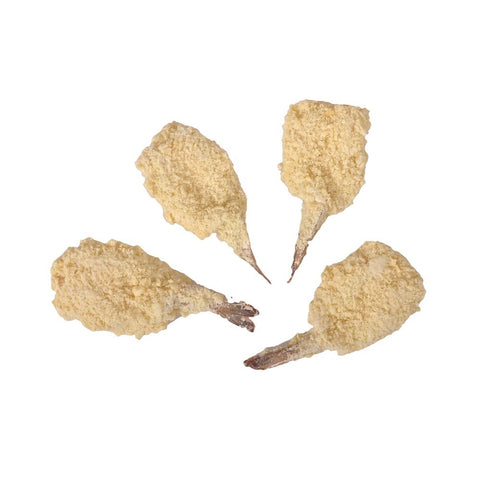 King and Prince Mrs.Fridays Breaded Fantail Shrimp - 16/20, 2.5 Pound -- 6 per case.