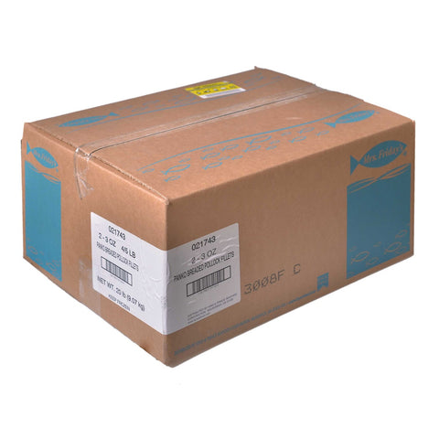 King and Prince Mrs.Fridays Gourmet Breaded Pollock - 2 to 3 Ounce, 5 Pound -- 4 per case.