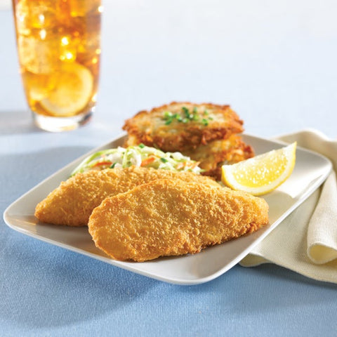 King and Prince Mrs.Fridays Gourmet Breaded Pollock - 3 to 4 Ounce, 5 Pound -- 4 per case.