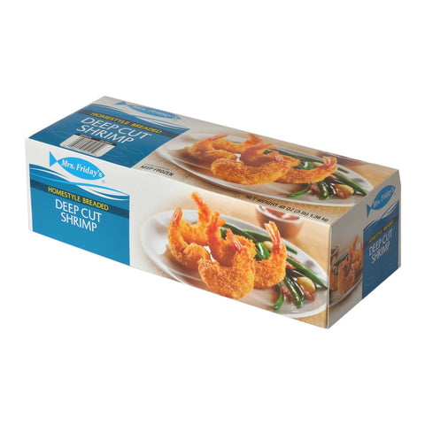 Mrs Fridays Home Style Breaded Deep Cut Shrimp - 21/25 Count, 3 Pound -- 4 per case.