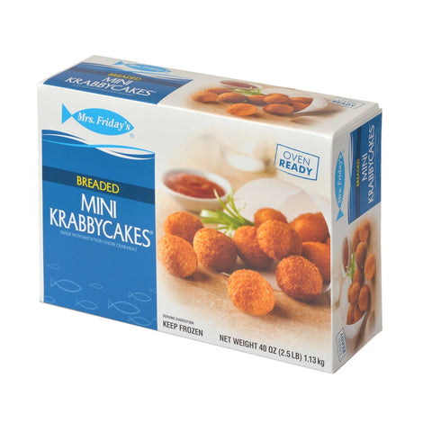 King and Prince Mrs.Fridays Mini Krabbycakes Crab Cake, 2.5 Pound -- 6 per case.