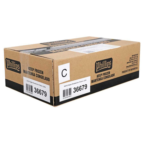 Phillips Salt and Pepper Breaded 6 Ounce Pollock, 5 Pound -- 2 per case