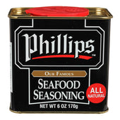 Phillips Seafood Seasoning, 6 ounce can -- 12 per case