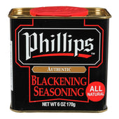 Phillips Blackening Spice, 6 ounce can -- 12 per case
