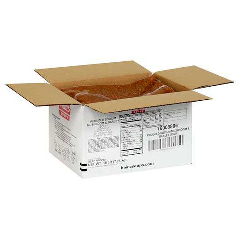 Heinz Reduced Sodium Mushroom and Barley Soup, 4 Pound Bag -- 4 per case