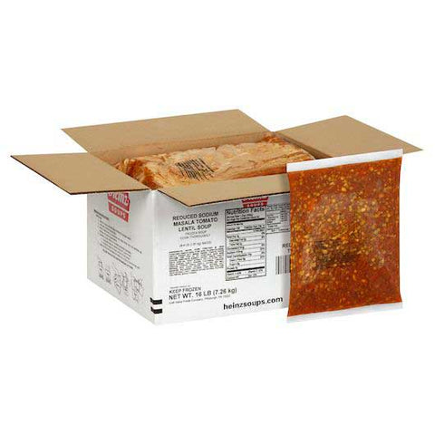 Heinz Reduced Sodium Masala Tomato Lentil Soup, 16 Pound