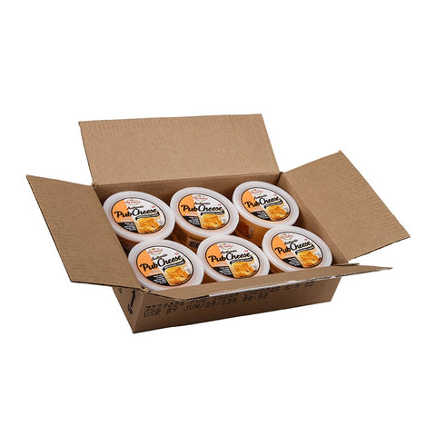 President Pub Cheese Sharp Cheddar Spread, 8 Ounce -- 6 per case.