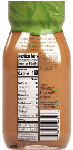 Marzetti Classic Thousand Island Dressing, 13 Fluid Ounce -- 6 per case