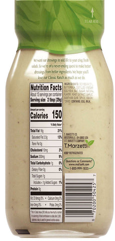 Marzetti Classic Ranch Dressing, 13 Fluid Ounce -- 12 per case