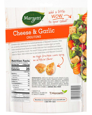 Marzetti Cheese and Garlic Crouton, 5 Ounce -- 12 per case