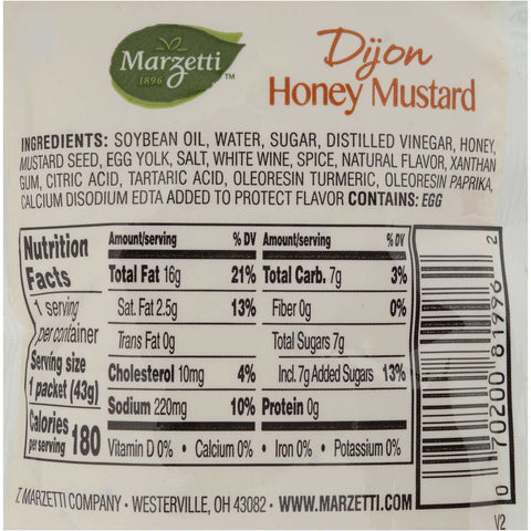 Marzetti Dijon Honey Mustard Dressing, 1.5 Ounce -- 60 per case