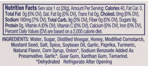 Marzetti Honey Mustard Sauce, 1 Ounce -- 120 per case