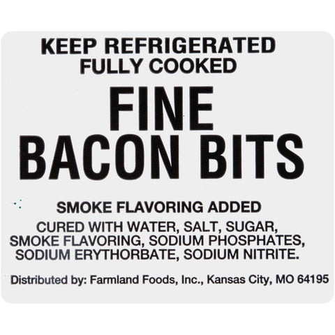 Farmland Fully Cooked Fine Bacon Bit, 5 Pound -- 2 per case.