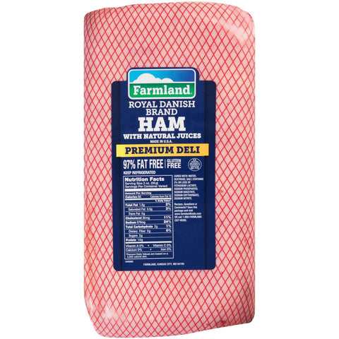 Farmland Royal Danish II Natural Juice Cooked Ham, 13 Pound -- 2 per case.