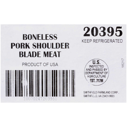 Farmland Blade Meat 85 Vacuum Pack Pork, 60 Pound.