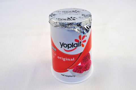 Yoplait Original Red Raspberry Yogurt, 6 Ounce -- 12 per case.