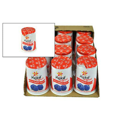 Yoplait Original Mountain Blueberry Yogurt, 6 Ounce -- 12 per case