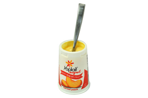 Yoplait Original Harvest Peach Yogurt, 6 Ounce -- 12 per case.