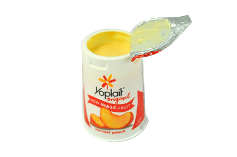 Yoplait Original Harvest Peach Yogurt, 6 Ounce -- 12 per case.