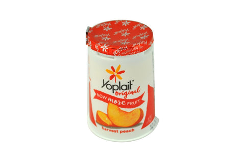 Yoplait Original Harvest Peach Yogurt, 6 Ounce -- 12 per case.