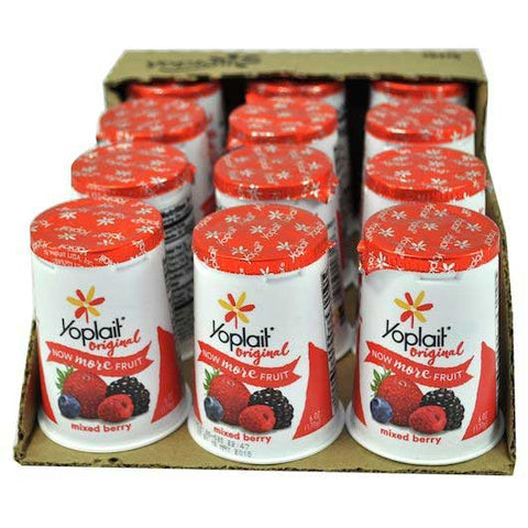 Yoplait Original Mixed Berry Yogurt, 6 Ounce -- 12 per case