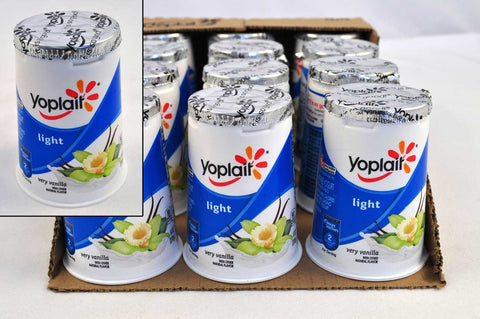 Yoplait Light Very Vanilla Yogurt, 6 Ounce -- 12 per case.